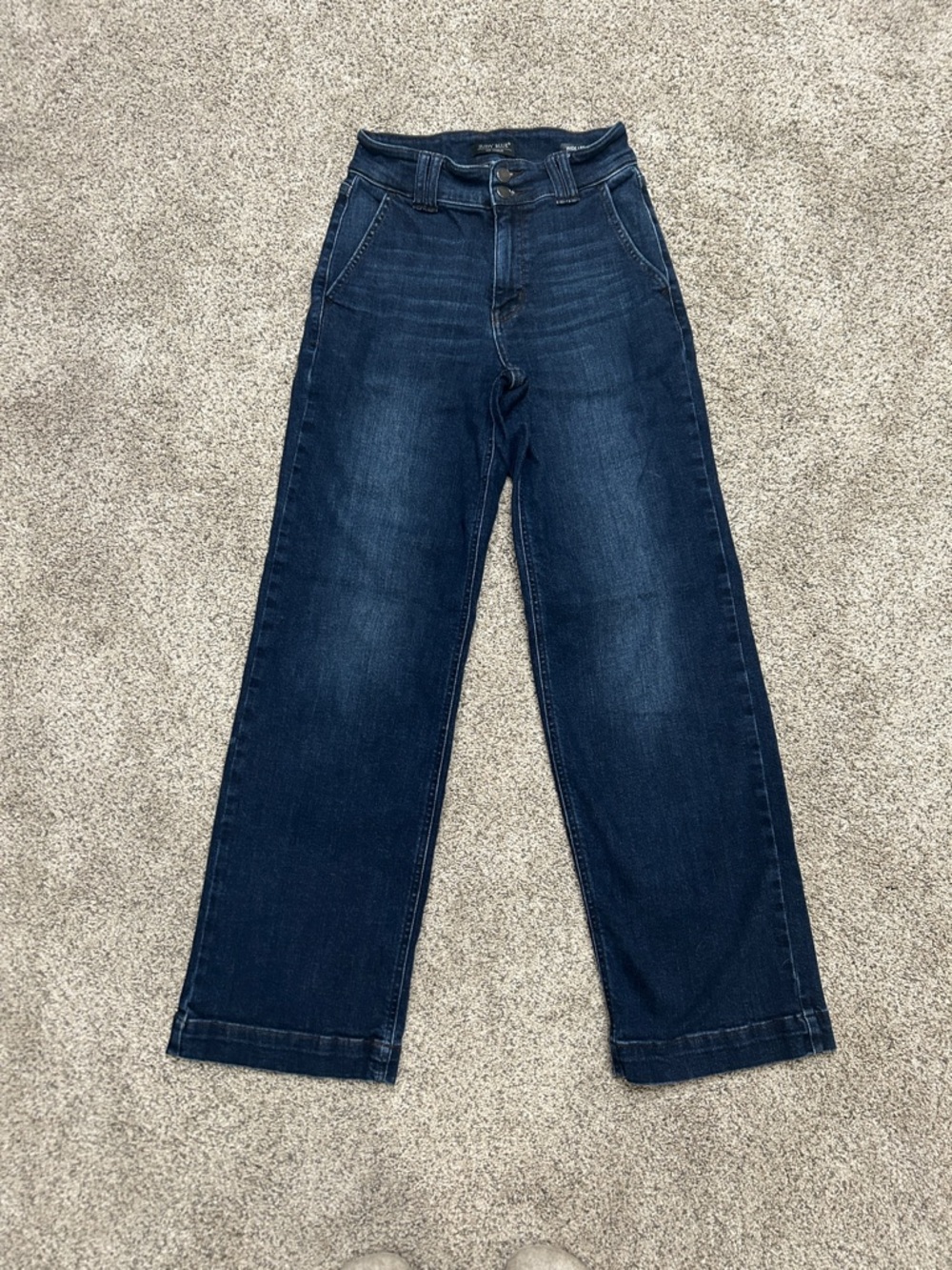 Judy Blue Dark Blue Women’s Wide Leg Trouser Jeans